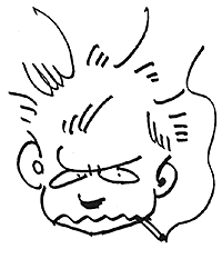 三原順さんサイン会の時に描いていただいた自画像